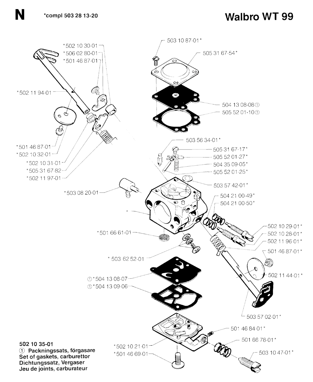 Explosionszeichnung Ersatzteile