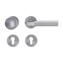 Vorschaubild GRIFFWERK Wechselgarnitur METRICO PROF Schraubtechnik FS Rosetten rund Knopf R2 Edelstahl matt R
