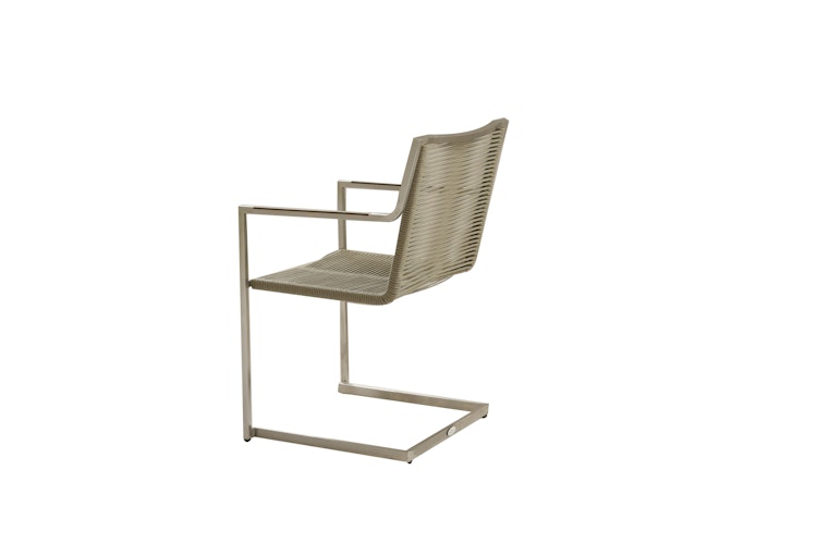 Garden Pleasure Freischwinger SIENNA, Edelstahl / Rope Khaki - Einzelstück