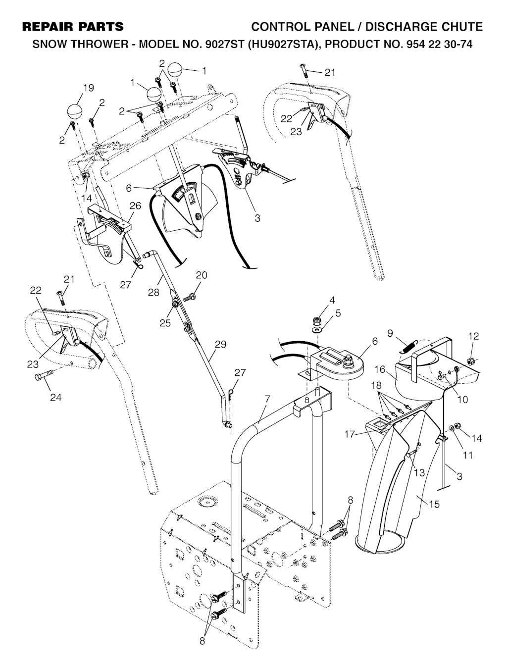 Explosionszeichnung Ersatzteile