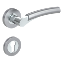Vorschaubild Griffwerk Türgriff RAFFAELLA Schraubrosette- Chrom/Perla Silbermatt - Auslaufartikel