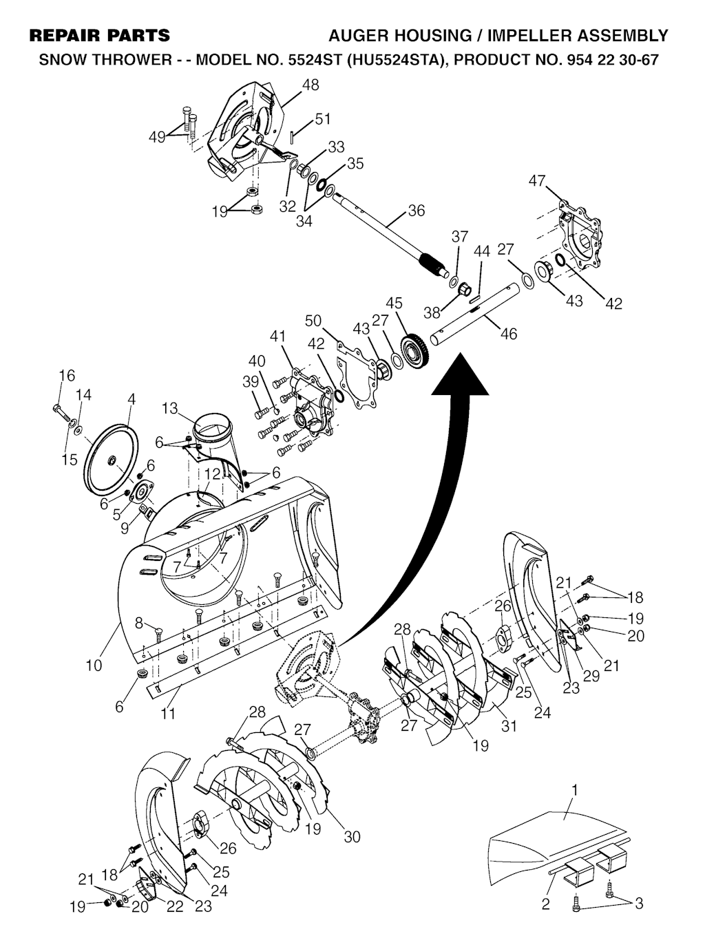 Explosionszeichnung Ersatzteile