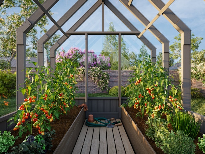 Palmako Gewächshaus / Pavillon / Glashaus Emilia 5,4  m² - 18 mm