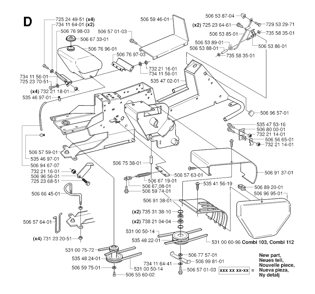 Explosionszeichnung Ersatzteile