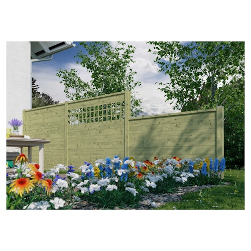 T&J TRELLEBORG Steckzaunsystem Abschlussbrett 175 x 7 x 4,5 cm