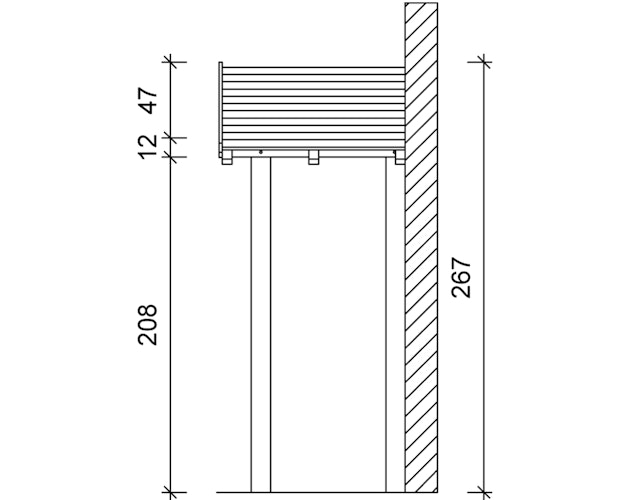 Skan Holz Satteldach Vordach Einzeltür Siegen