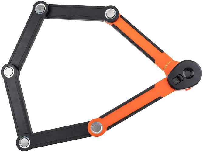 KRYPTONITE Faltschloss Evolution Fold schwarz orange
