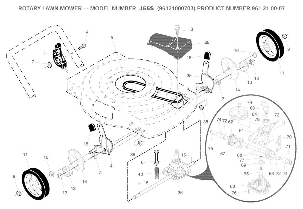 Explosionszeichnung Ersatzteile
