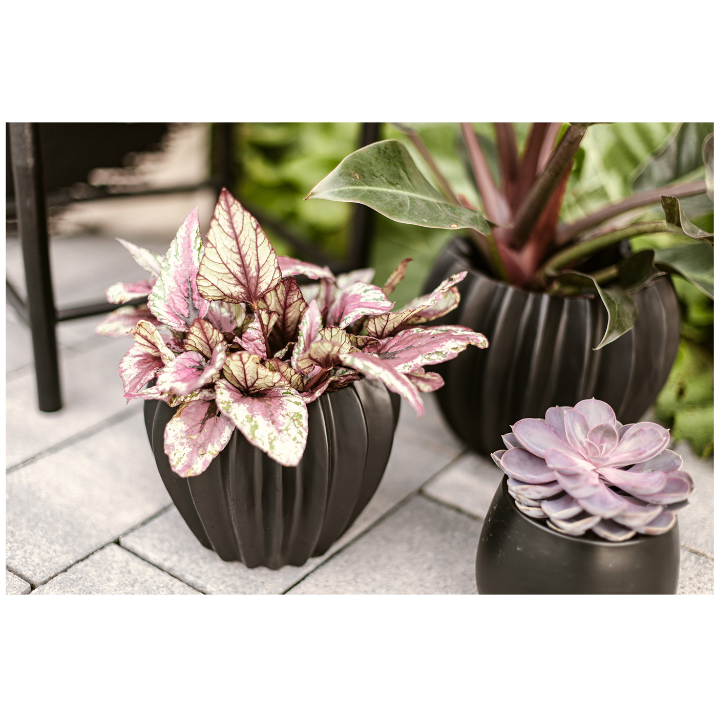 Wikholm form Design Pflanzgefäß / Blumentopf Keramik schwarz ⌀ 18 x H 22 cm