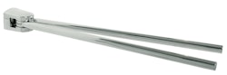 Bravat Handtuchhalter 2-armig Metasoft, chrom