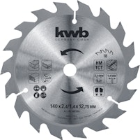 kwb Hk-Sägebl.HM Ø140x12,75 Z18 582359