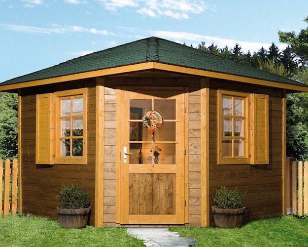Weka 28 mm Gartenhaus 149 5-Eck
