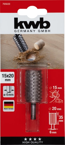 kwb Hohlfräsraspel WS 15x20 mm SB 705020