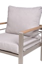 Vorschaubild Garden Pleasure Lounge-Set FLORENCE, Aluminium Champagner / Nonwood / Kissen 100 % Polyester Beige