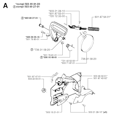 Husqvarna Kettensägen 55 EPA, 19982300001-20001900000
