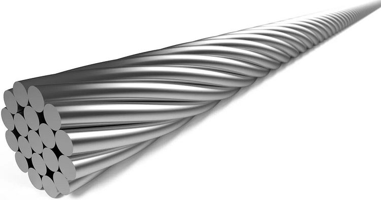 Elvedes Schaltzug 19 strands 2250 mm silber SB-verpackt, Ø 1,1