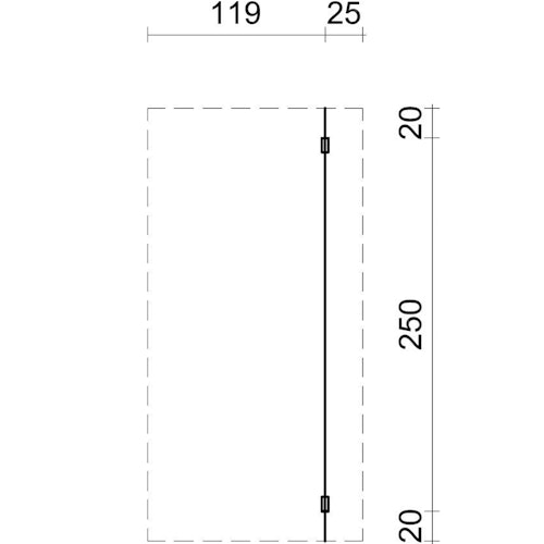 Palmako Schleppdach 4,3 m²