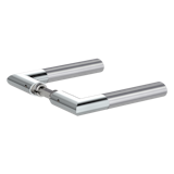 GRIFFWERK Griffpaar für Schlosskasten ARICA Edelstahl poliert / matt KlipptechnikZubehörbild