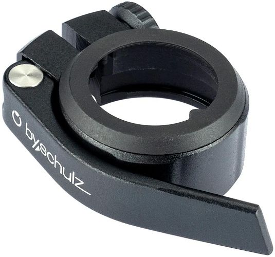 by,schulz Sattelklemmschelle 45 mm schwarz innen fixed linear Pin-QR<BR >Werkzeuglose Höh