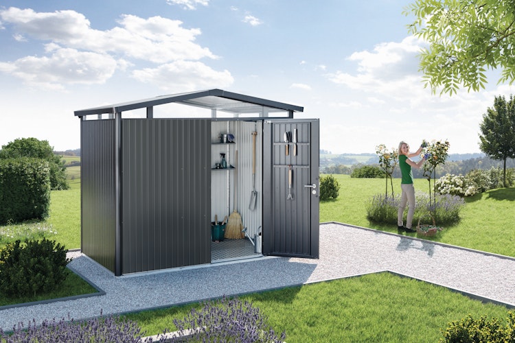 Biohort Gerätehaus Panorama mit Einzeltür