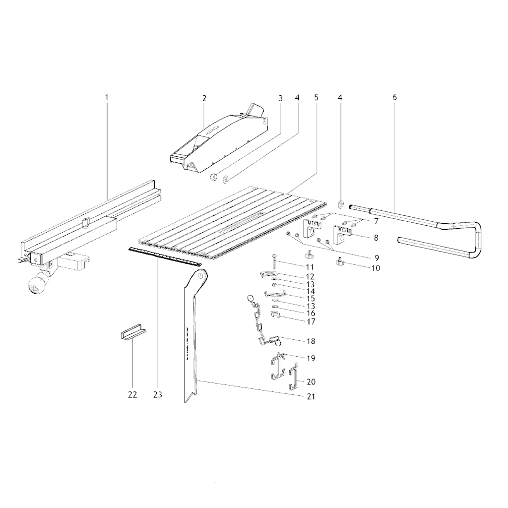 Explosionszeichnung Ersatzteile