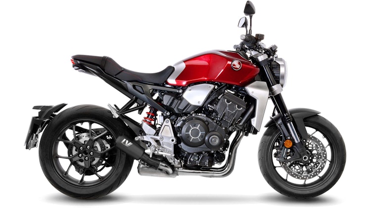 LeoVince SLIP-ON Edelstahl SBK LV-10 Schwarz für HONDA CB 1000 R