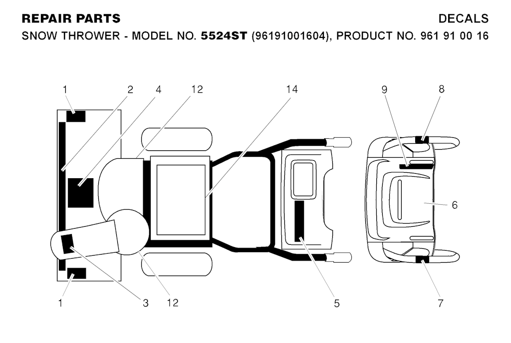Explosionszeichnung Ersatzteile