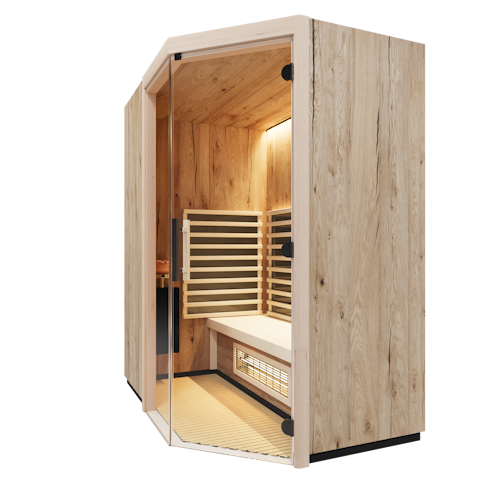 Infraworld Infrarotkabine TrioSol Prima 1 inkl. VITALcorner inkl. 5-teiligem gratis Zubehörset