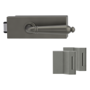 Vorschaubild Griffwerk PURISTO S -Kaschmirgrau Ganzglastürbeschlagset -3-teiliger Bandsatz -mit Griff CAROLA Schraubt. -KGR -UV