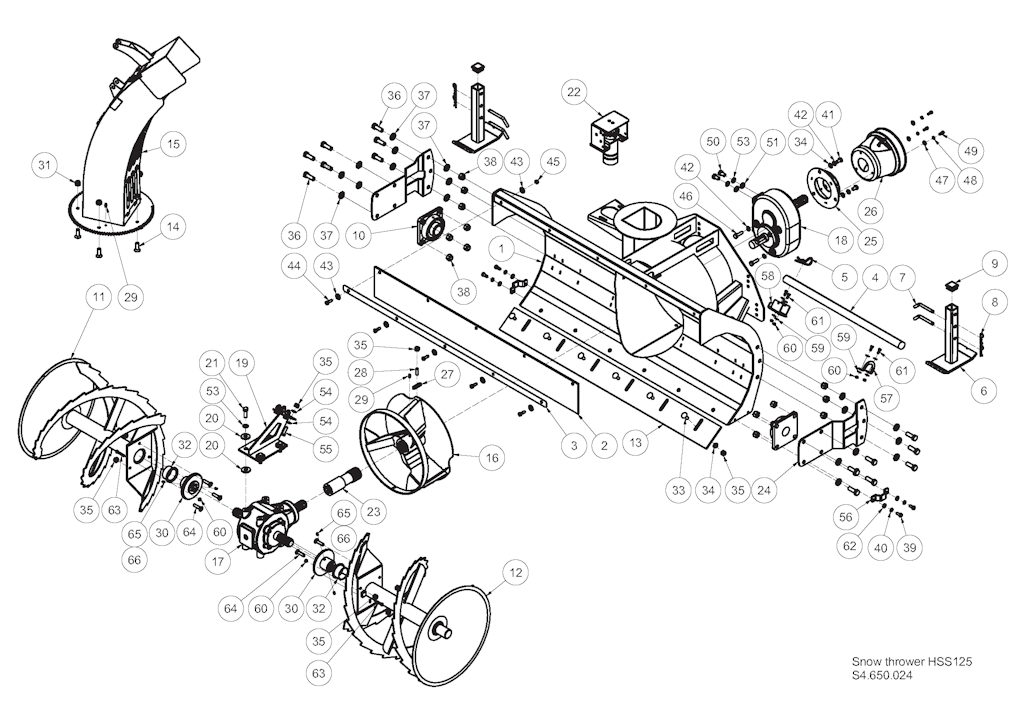 Explosionszeichnung Ersatzteile