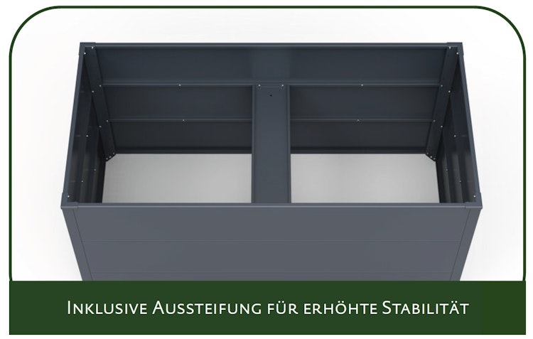 KGT Hochbeet UrbanGrow L - B 149 x T 74 x H 78 cm