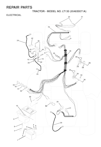 Husqvarna Gartentraktoren LT130, 954830071A, 1995-09