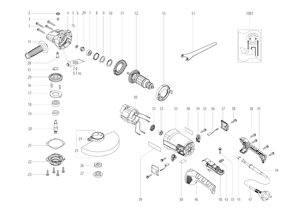Explosionszeichnung Ersatzteile