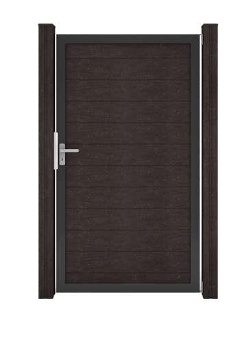 GroJa Solid Steckzaun Universal Einzeltor mit Anthrazitrahmen