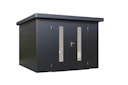 Vorschaubild Wolff Finnhaus Premium Metall Gartenhaus Eirik 3030 Anthrazit