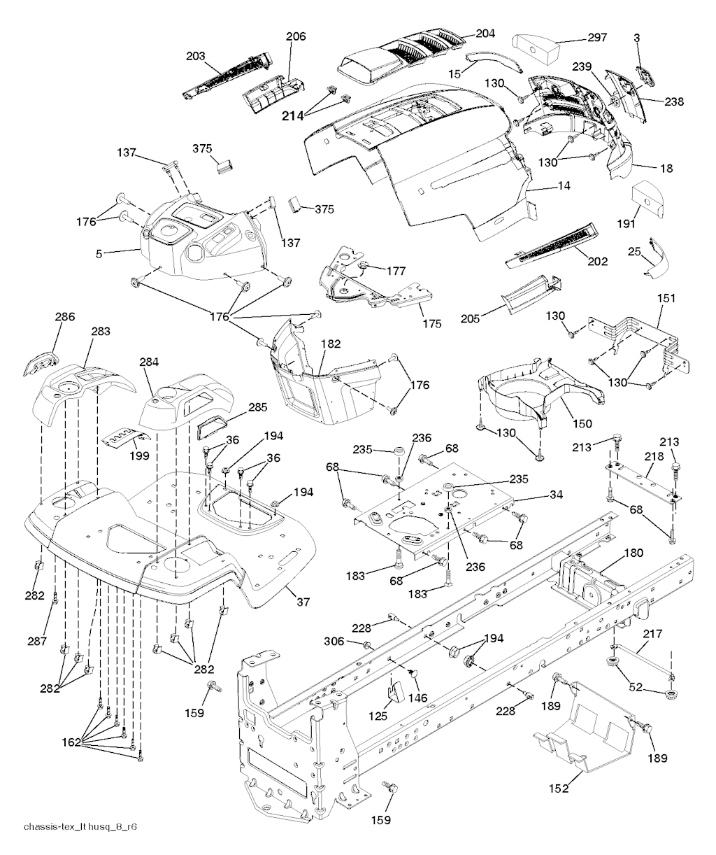 Explosionszeichnung Ersatzteile