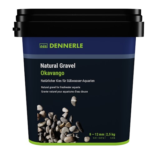 DENNERLE Natural Gravel Okavango 2,5 Kilogramm Aquarieneinrichtung