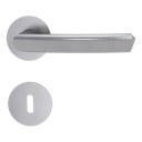 Vorschaubild Griffwerk Jette JETTE CRYSTAL PIATTA S -Edelstahl matt Rosettengarnitur rund -Flachrosette -BB TS 37-45mm