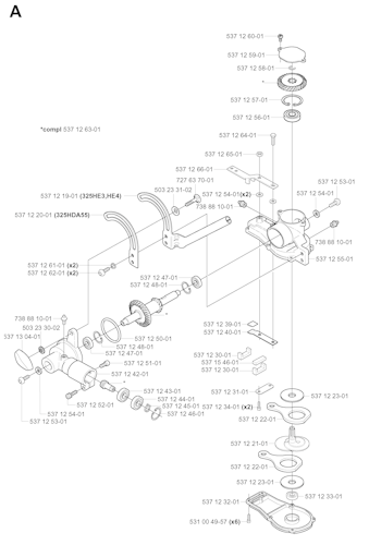 Husqvarna Heckenscheren/Stabheckenscheren 325 HDA55 X-SERIES, 20010100001-20011800000
