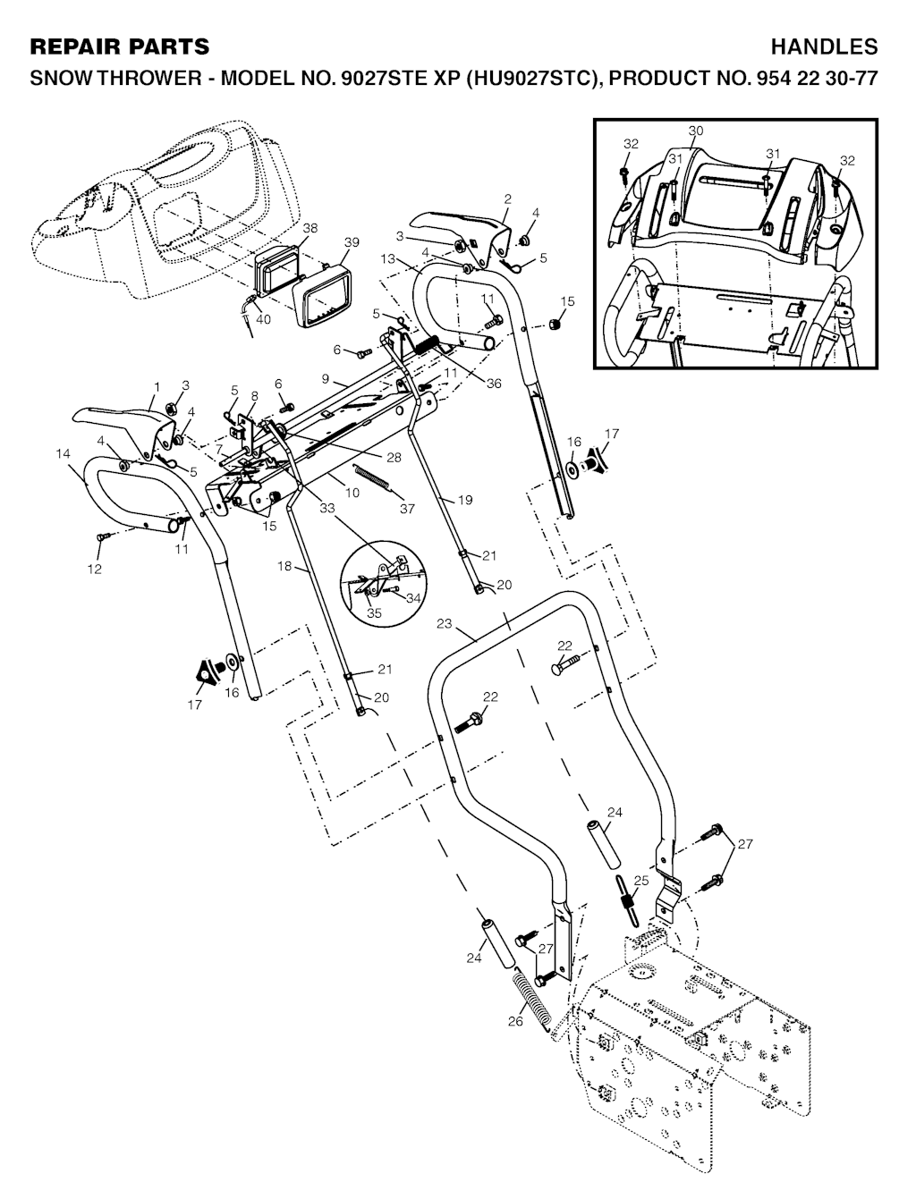 Explosionszeichnung Ersatzteile