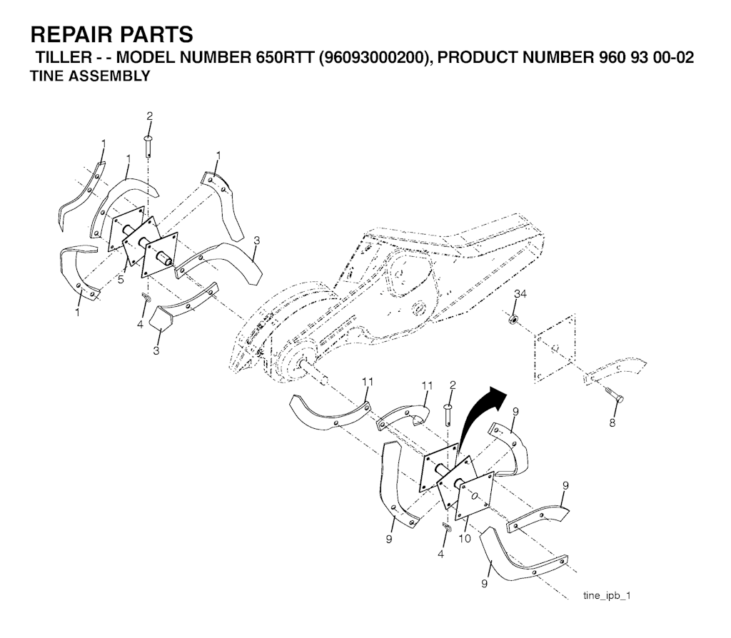 Explosionszeichnung Ersatzteile