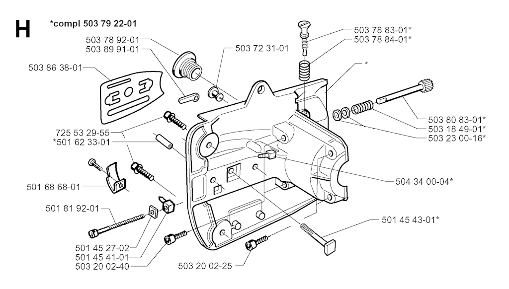 Explosionszeichnung Ersatzteile