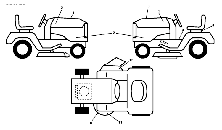 Husqvarna Gartentraktoren 96048006800 YTA19K42