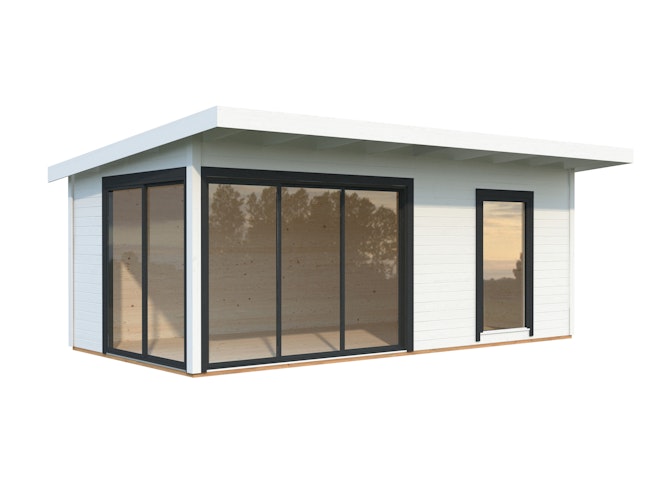 Palmako Gartenhaus Andrea 17,1 m² Slide Plus mit Isolierglas-Schiebetür - 44 mm