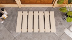 Karibu Bodenrost Premium aus Espenholz 38 x 77 cm