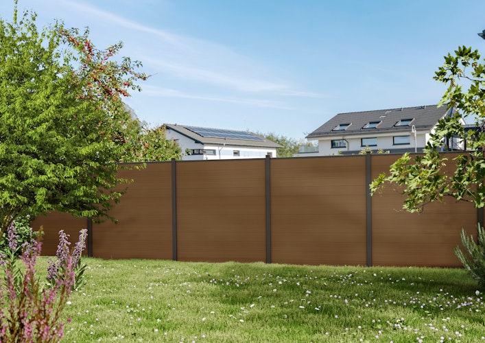 T&J MAX WPC Steckzaunset 175 x 168 cm