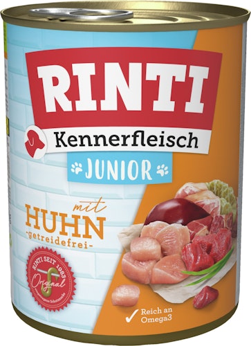RINTI Kennerfleisch Junior 800g Dose Hundenassfutter