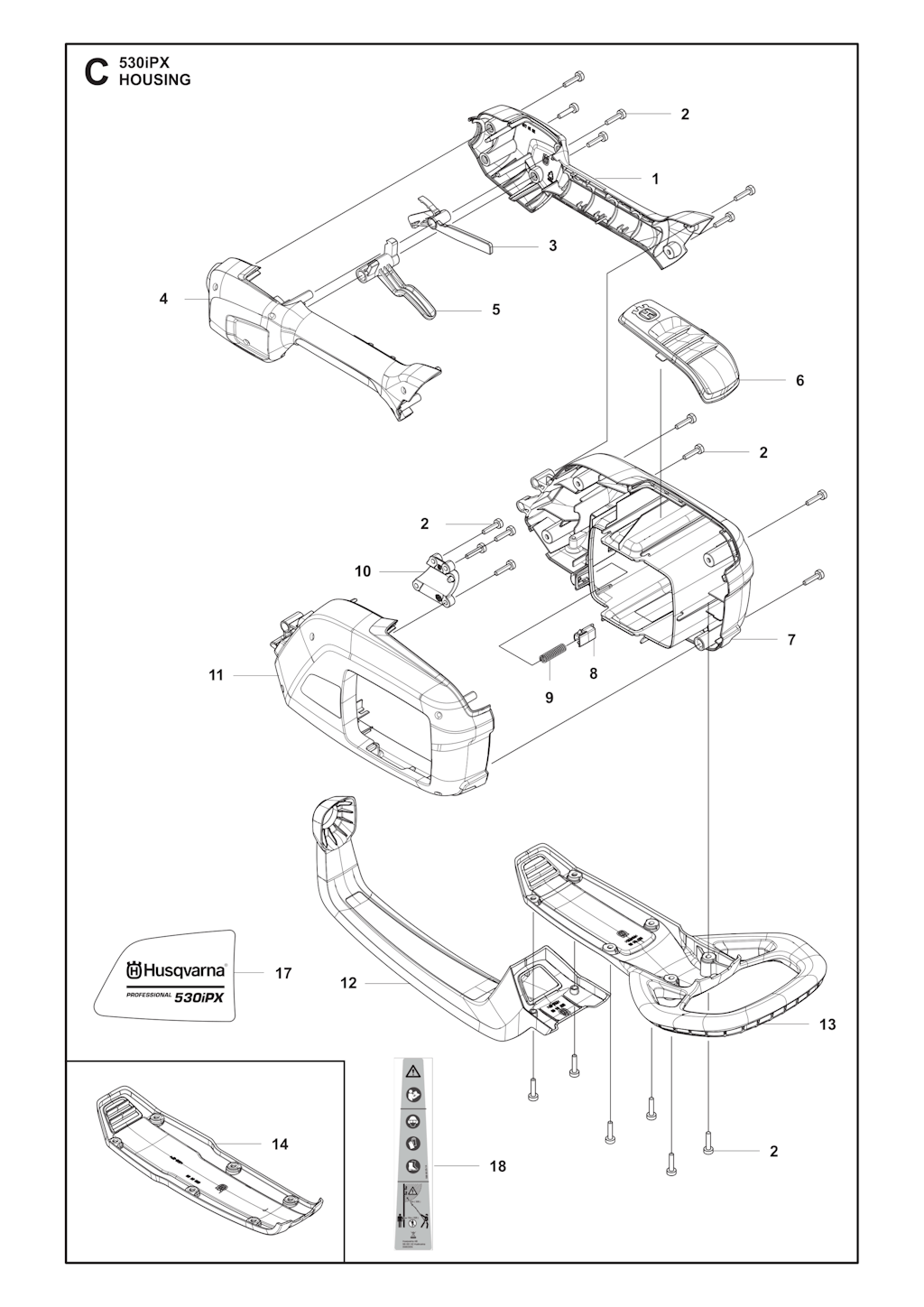 Explosionszeichnung Ersatzteile