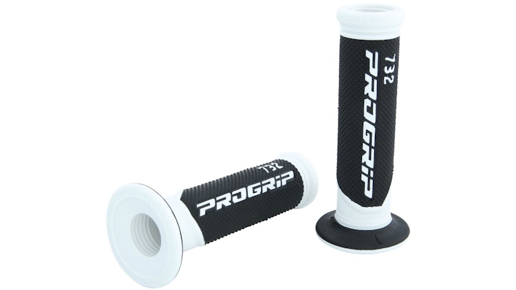Progrip Griffgummi 732 Weiß / Schwarz Offen Paar Ø22/25mm Länge 125mm