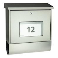 Burg Wächter Briefkasten Malaga Edelstahl 4400 Ni